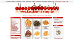 Desktop Screenshot of kirschkerne-shop.de